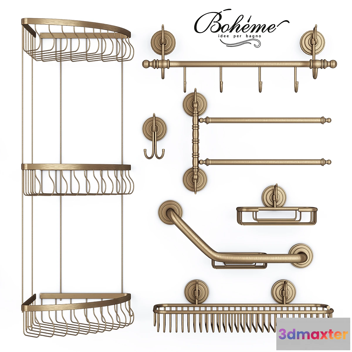 1404896 - Boheme Medici Accessories Set 2 3D Max