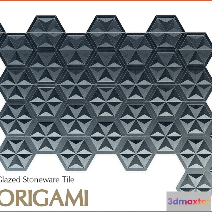 1405150 - Glazed stoneware tiles - Origami 3D Max