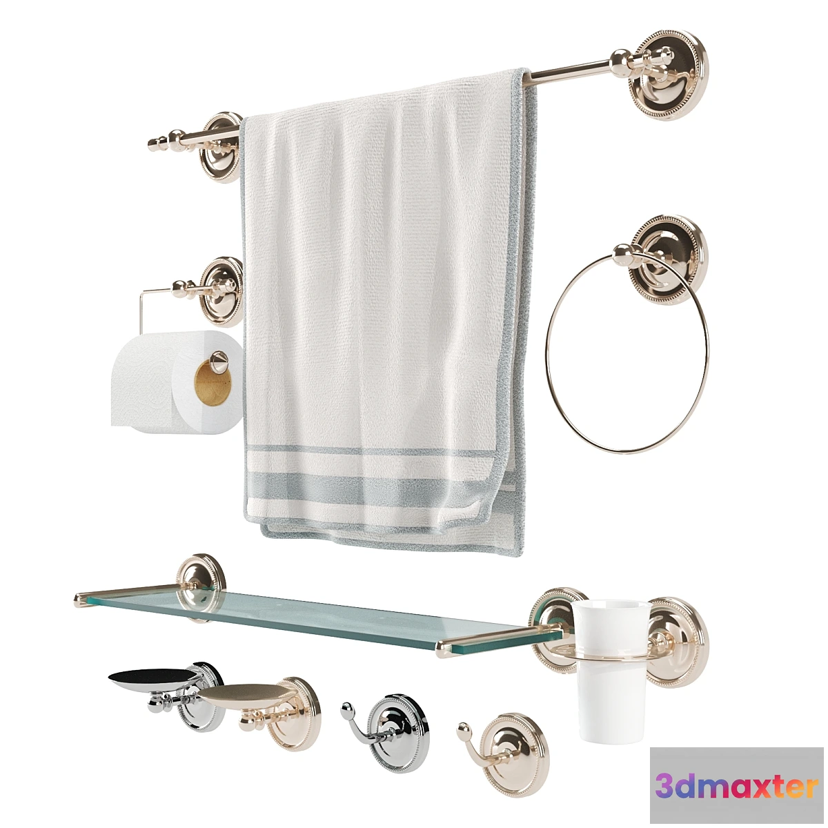 1406938 - DEVON & DEVON ANTIQUE GEORGIAN Bathroom Accessories 3D Max