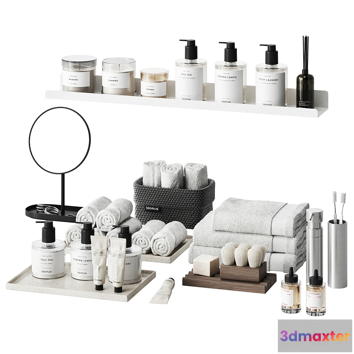 1408320 - Minimalistic bathroom accessories 2 3D Max