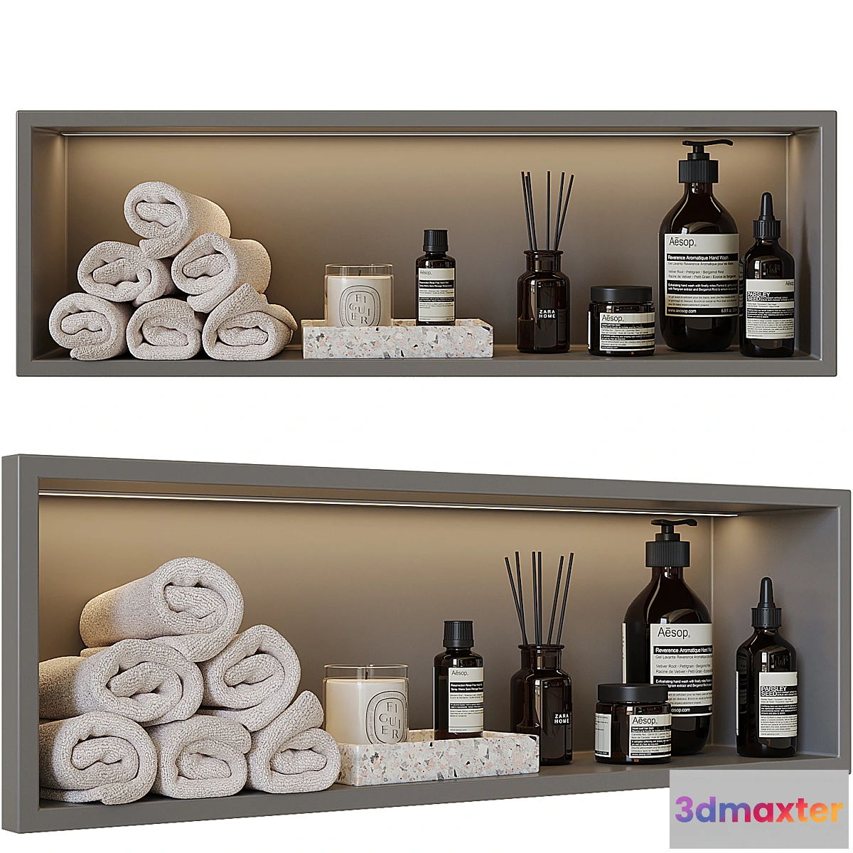 1408740 - Shelf above the toilet 3D Max