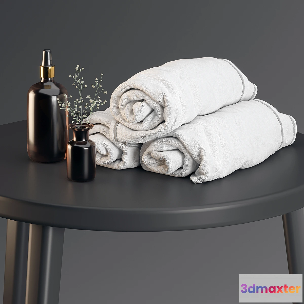 1411812 - Decorative set in the bath 3D Max