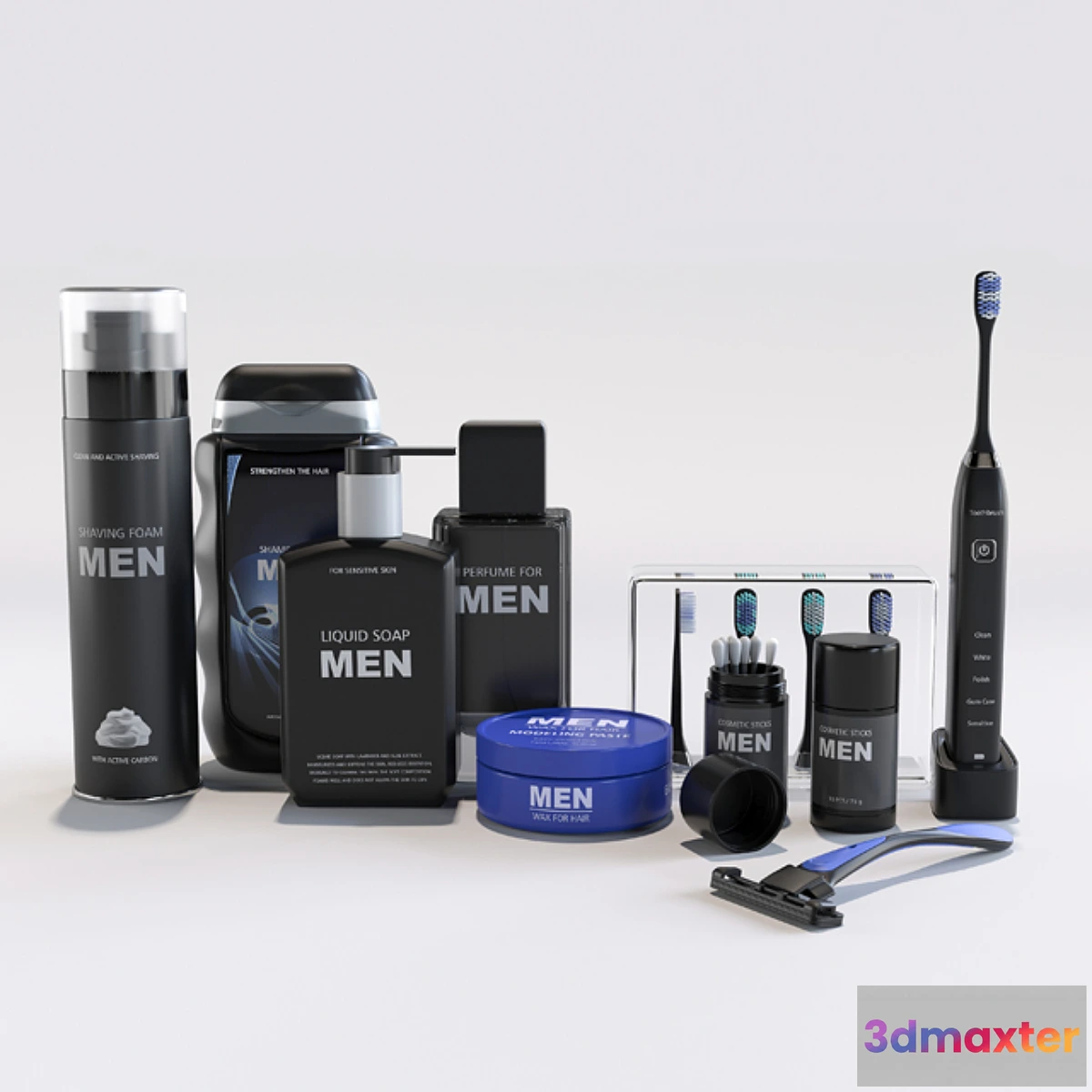 1412068 - Man’s set for a bathroom 3D Max