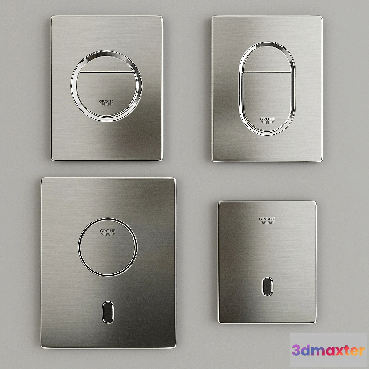 1412210 - Grohe Flush Buttons 3D Max