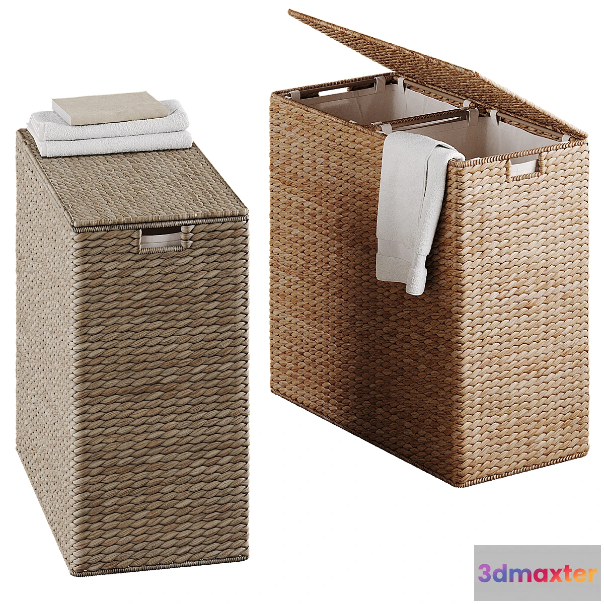 1416218 - Wicker laundry baskets 3 3D Max