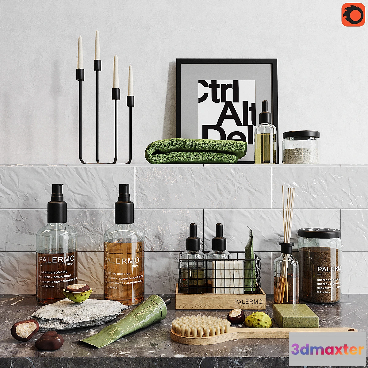 1417162 - Decorative set for a bath_1 3D Max