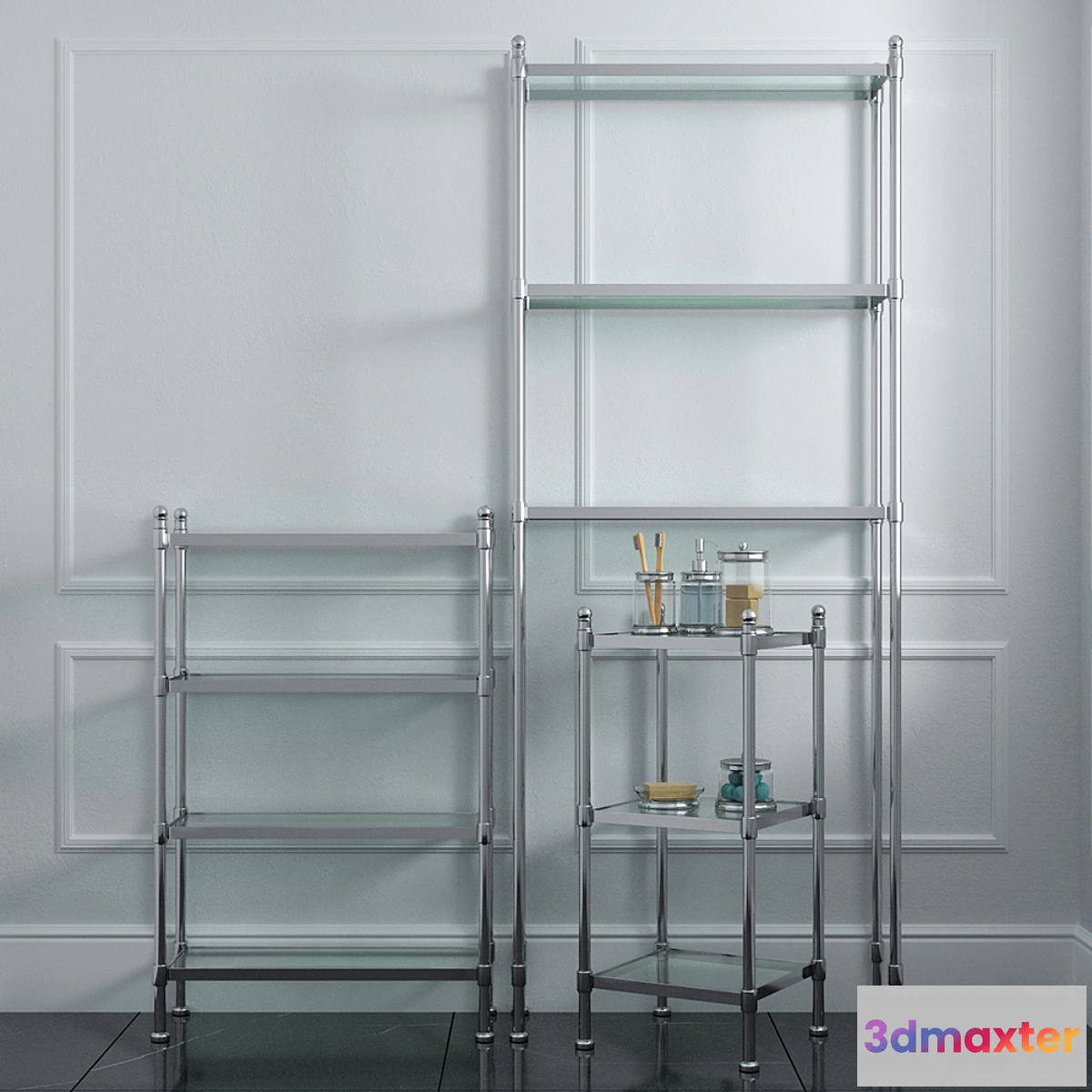 1420048 - Pottery Barn_Metal Etagere 3D Max