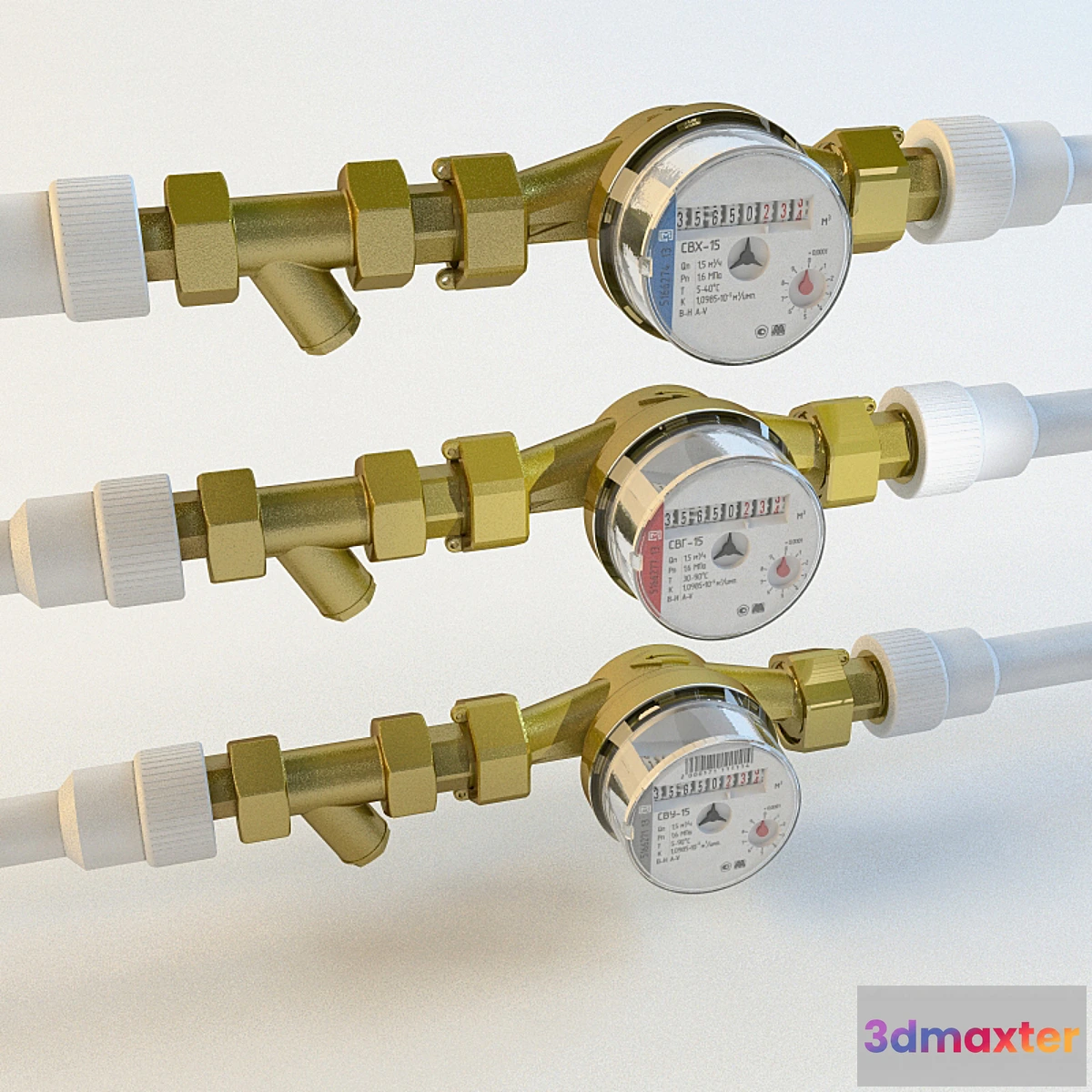 1422780 - water meters 3D Max