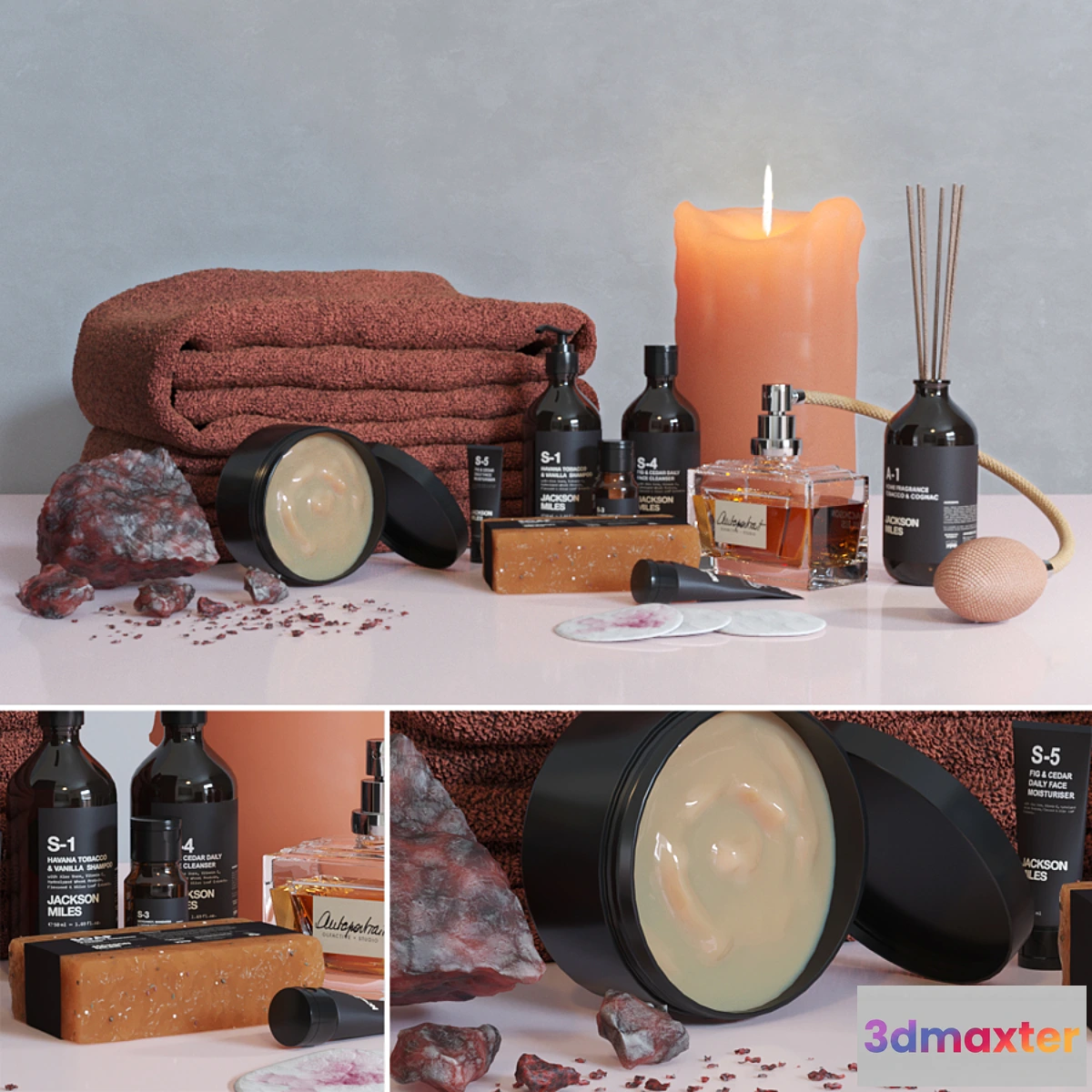 1423808 - Decorative bathroom set 8 3D Max