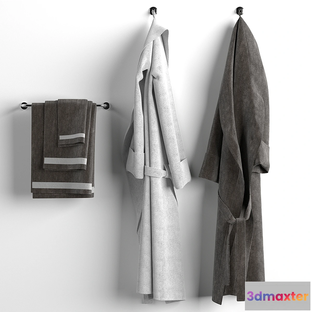 1428292 - Bathrobes and towels 2 3D Max