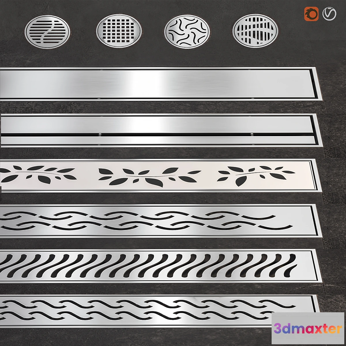 1429104 - Channels and lattices ACO set 2 3D Max