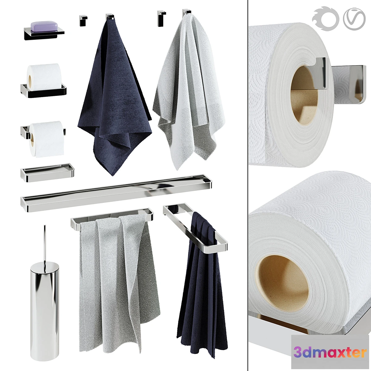 1431720 - Dornbracht LULU decor set 3D Max