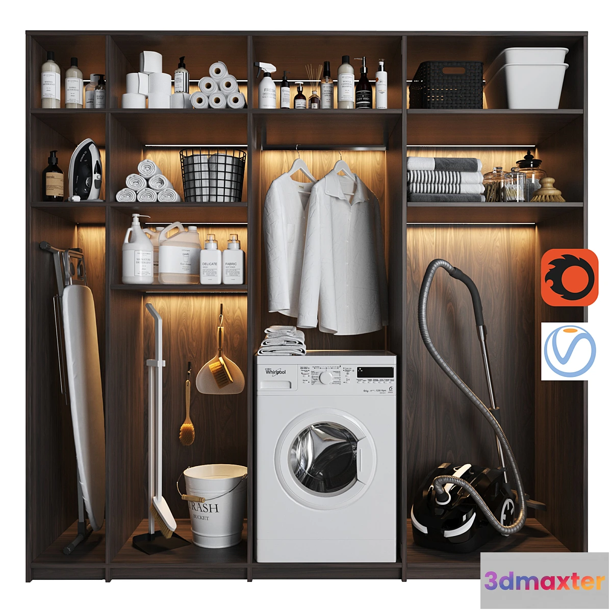 1434754 - Laundry set 3 3D Max