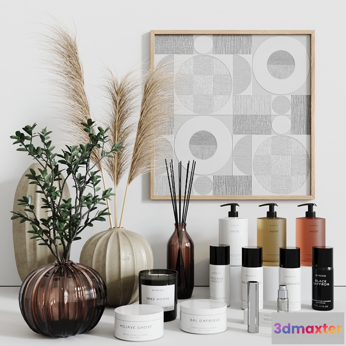 1444274 - Bathroom Accessories Decor Set # 3 3D Max