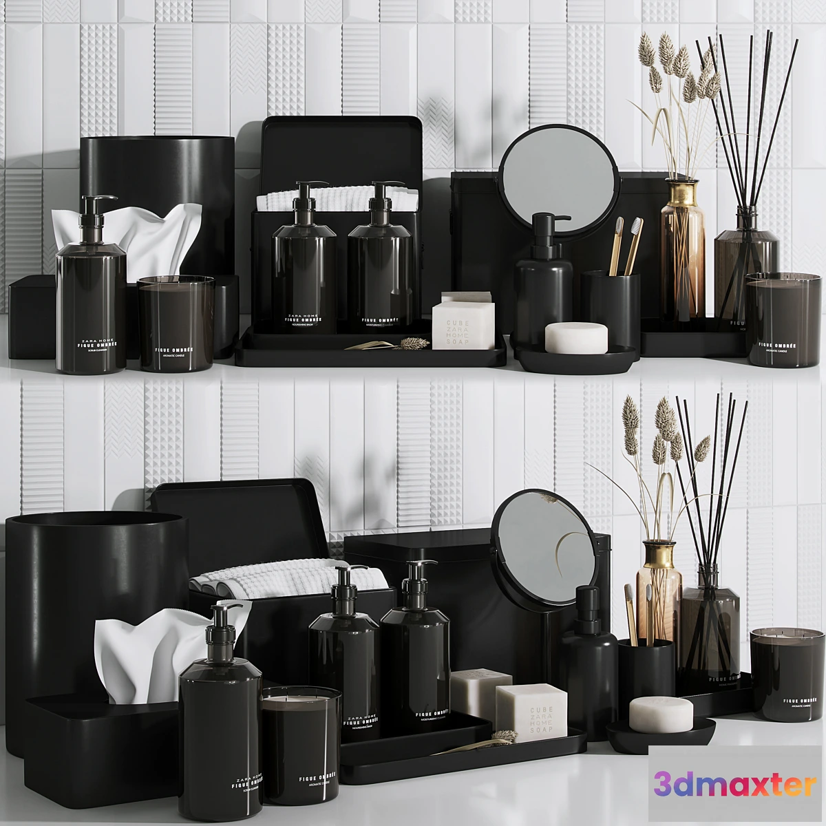 1445866 - Zara home bathroom set 3D Max