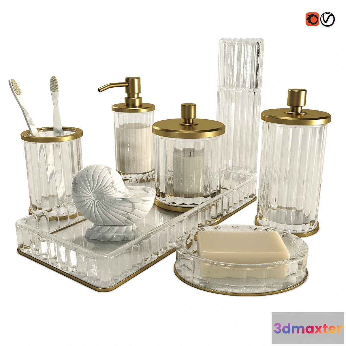 1448334 - Decorative set 3D Max