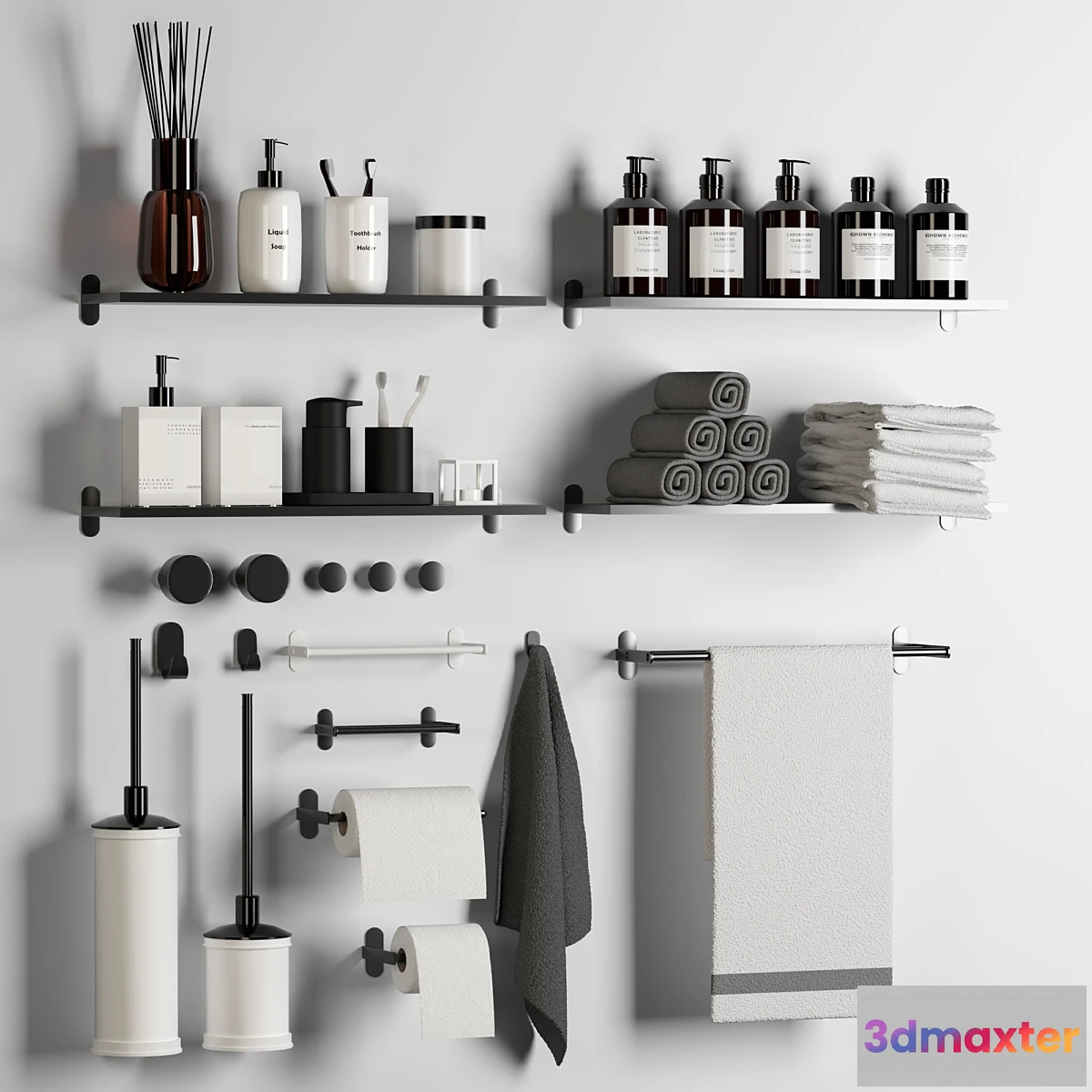 1449382 - Bathroom accessories Vol 01 3D Max