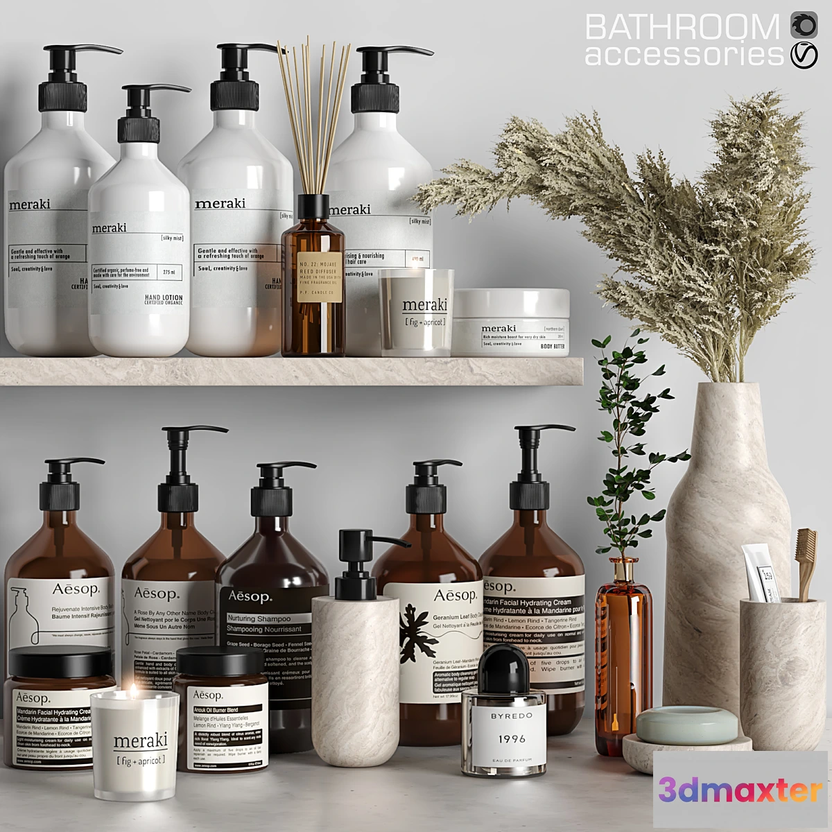 1450964 - Decor Set for Bathroom 12 3D Max