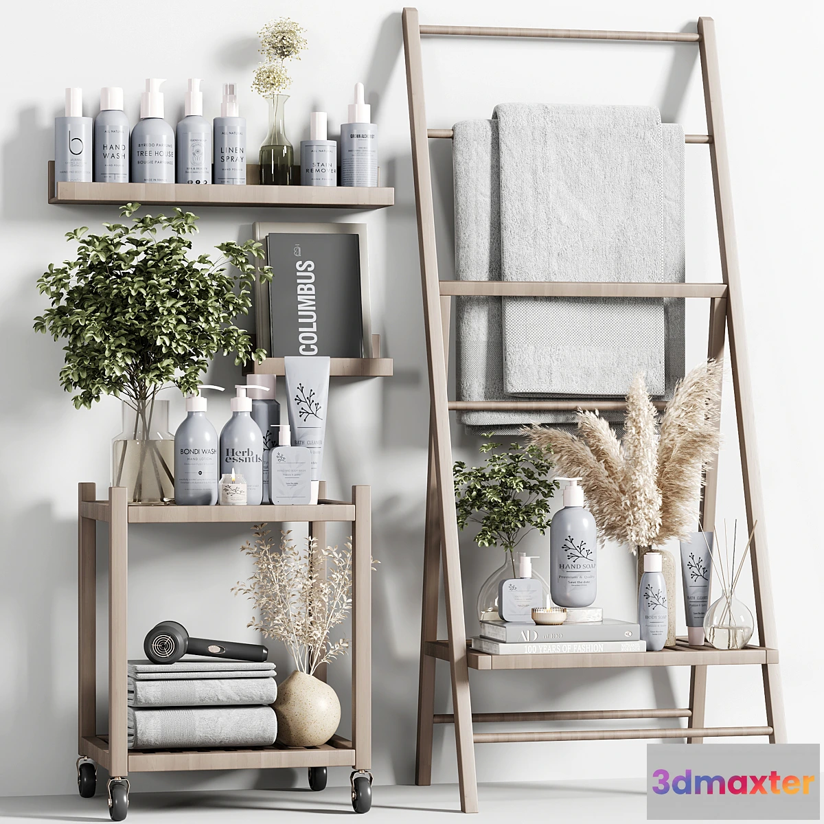 1451538 - Bathroom accessories set 16 3D Max