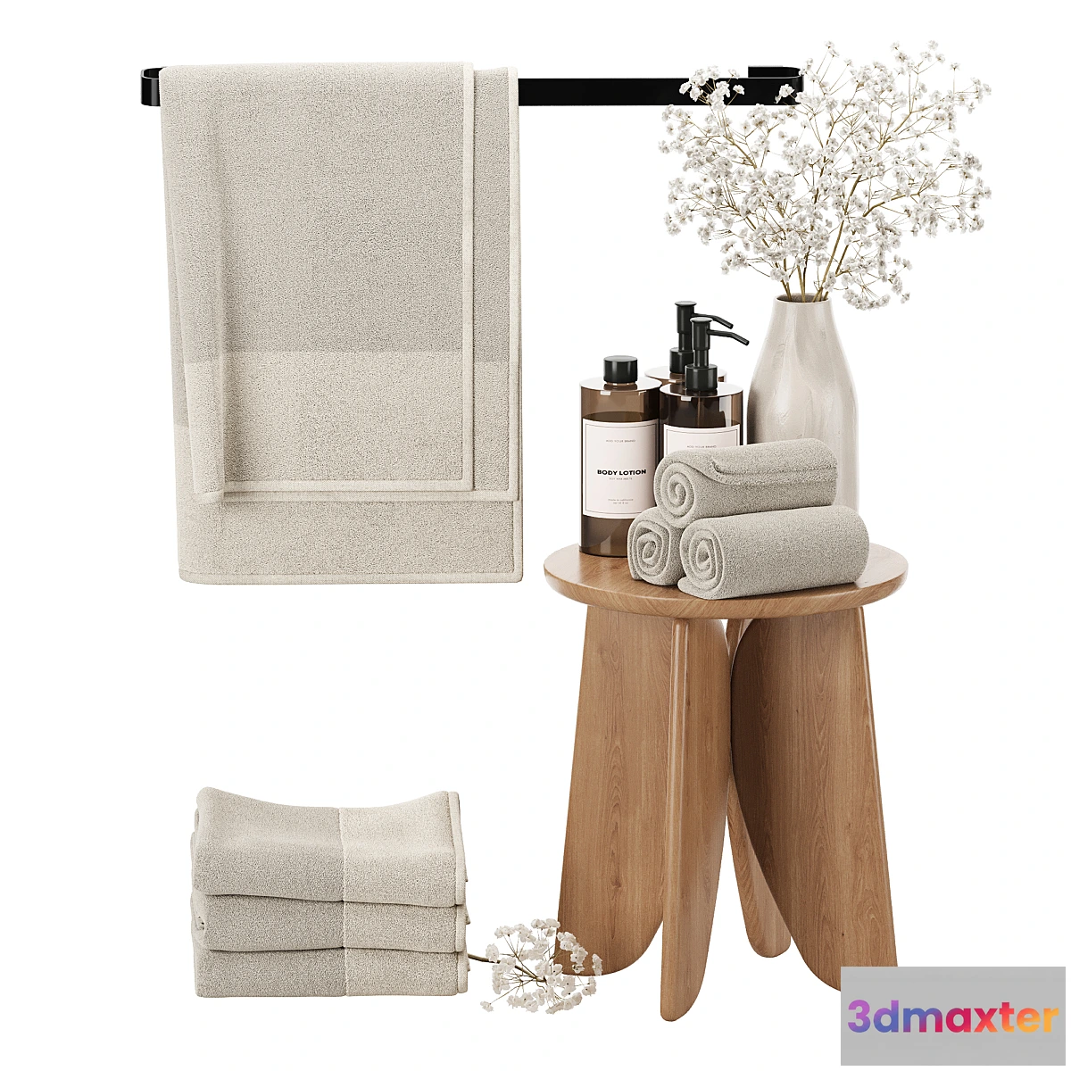 1452306 - Decorative bathroom set 005 3D Max