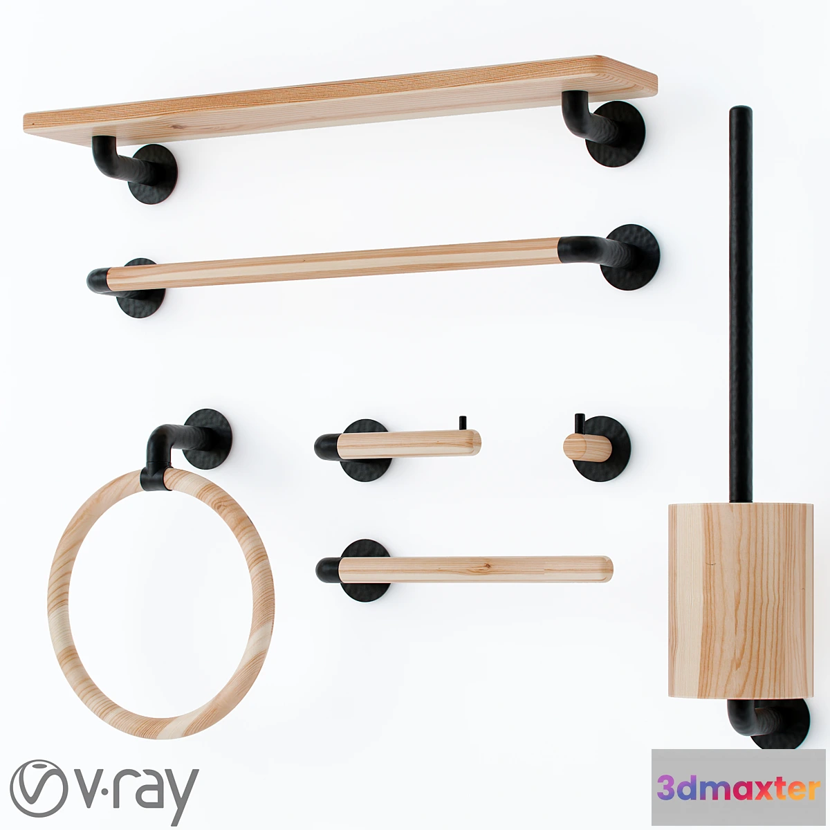 1453018 - Scandi Bathroom Set 3D Max