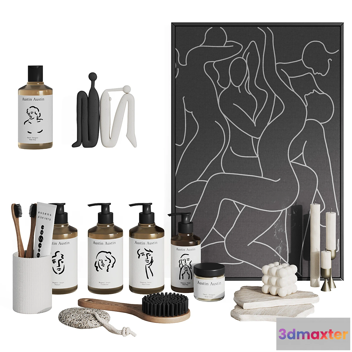 1453606 - Bathroom accessories Austin 3D Max