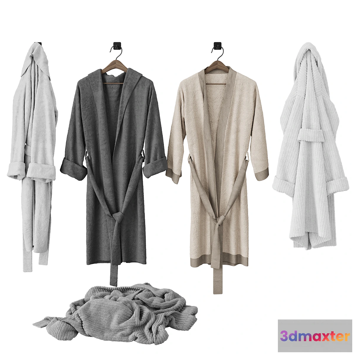 1453674 - Bathroom decor  Bathrobe 3D Max