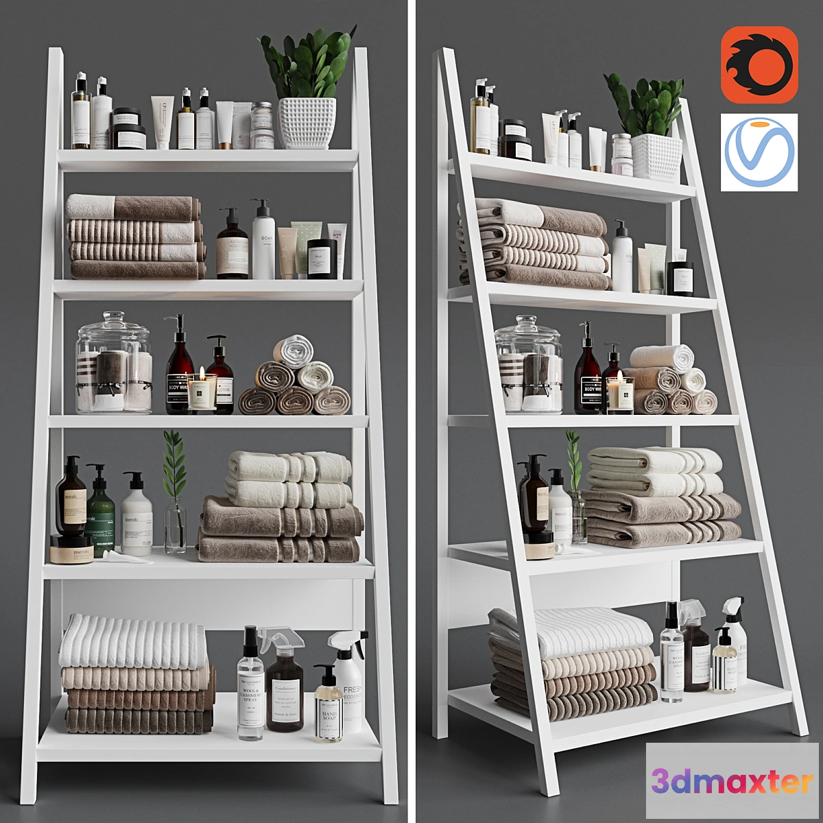 1455396 - Bathroom decorative set 14 3D Max