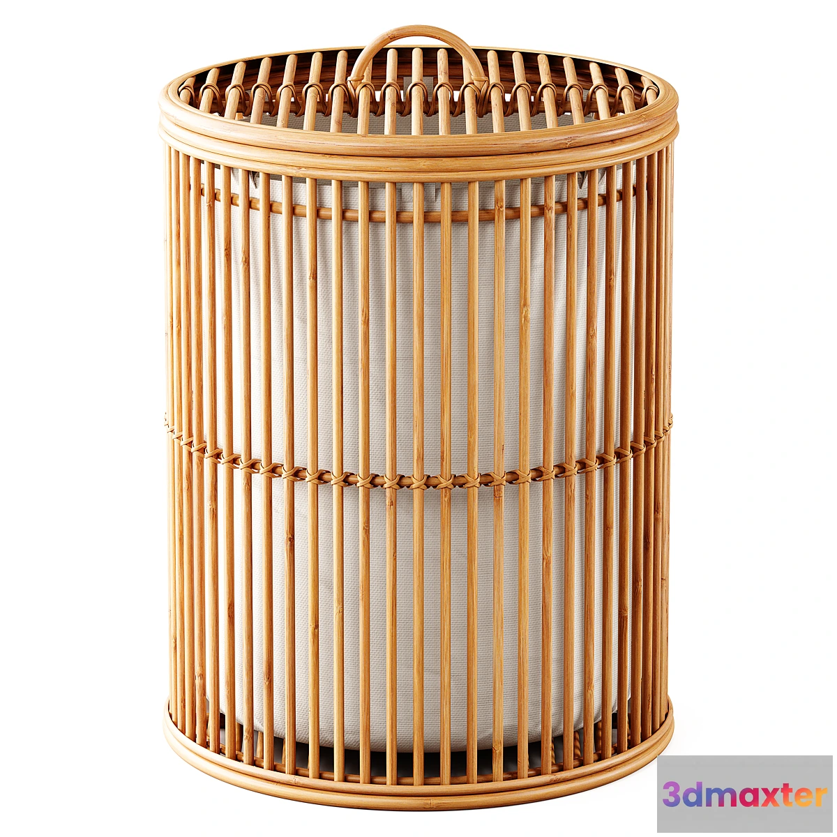 1455608 - Zara Home - The openwork rattan basket 3D Max