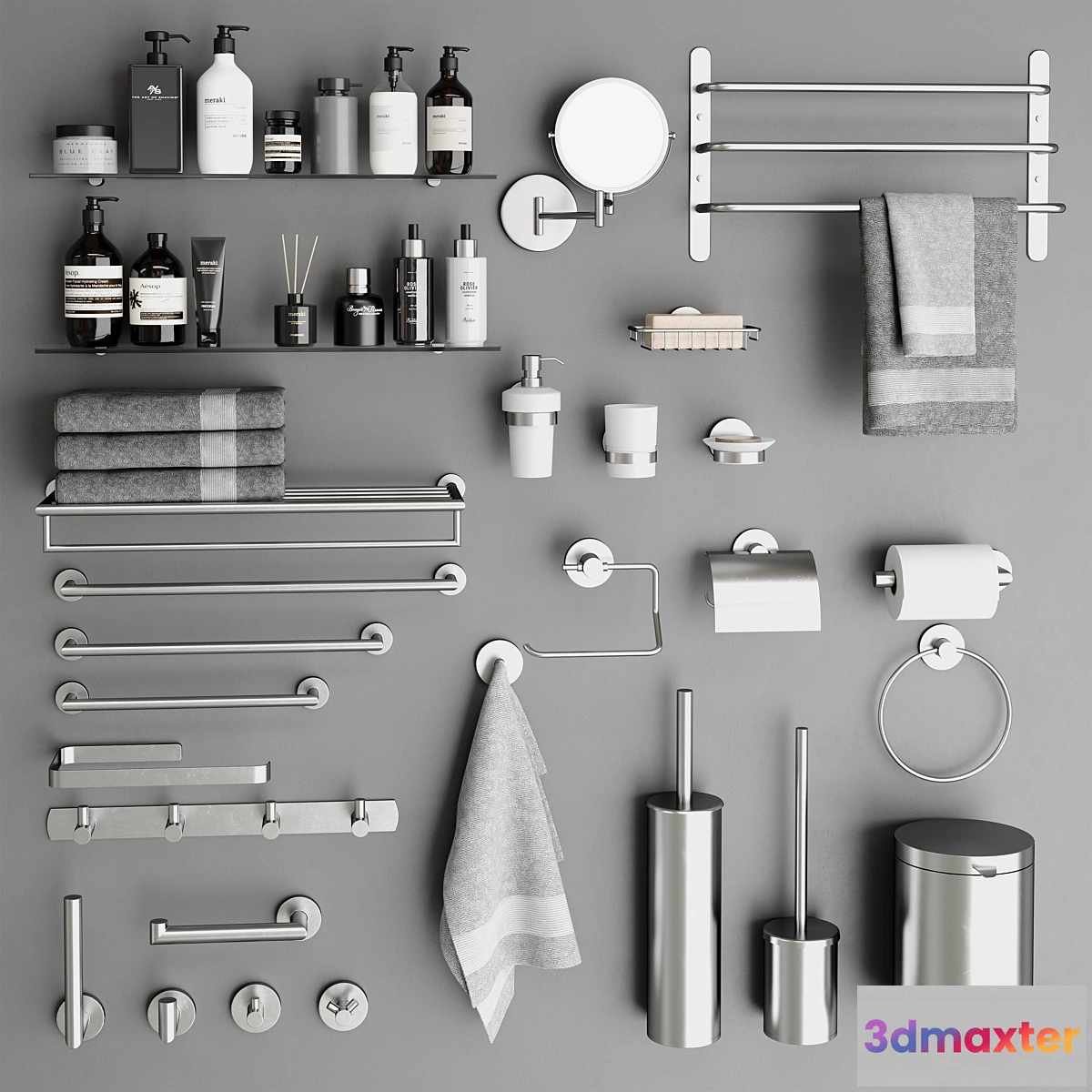 1456266 - Bathroom accessories 11 3D Max