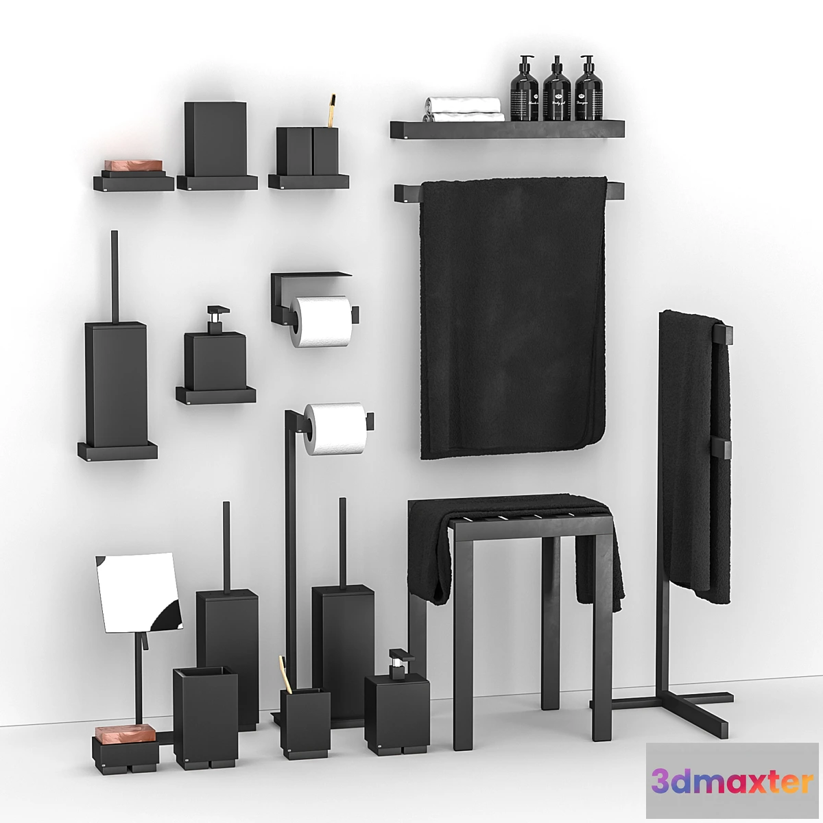 1457896 - Gessi Rettangolo Bath Decor 3D Max