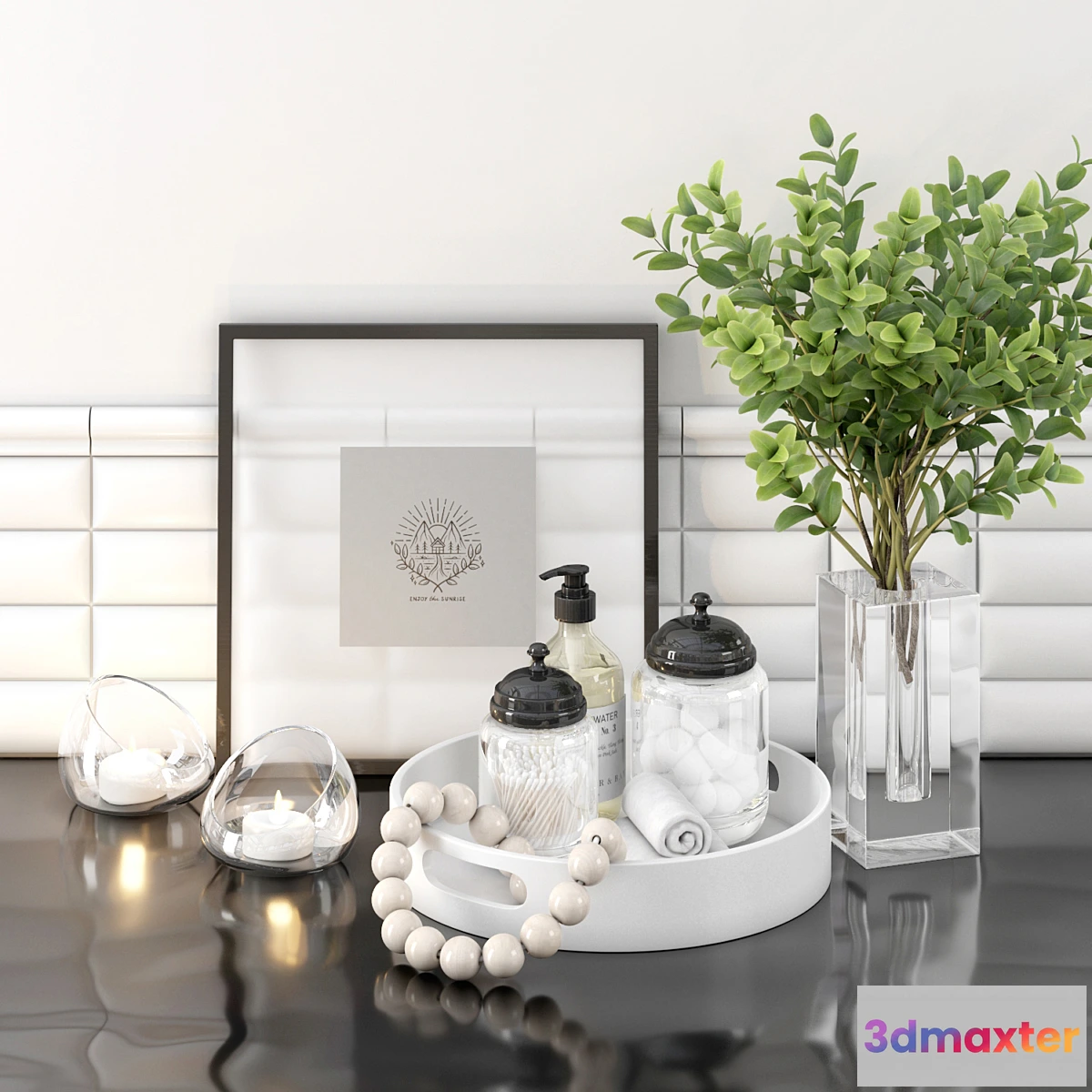 1459646 - DECORATIVE SET BY SELIVERSTONE №6 FOR BATHROOM 3D Max