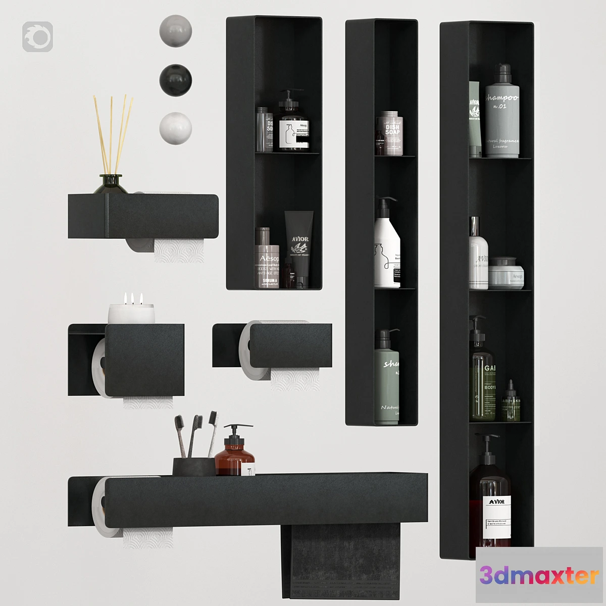 1461662 - Bathroom accessories 01 3D Max