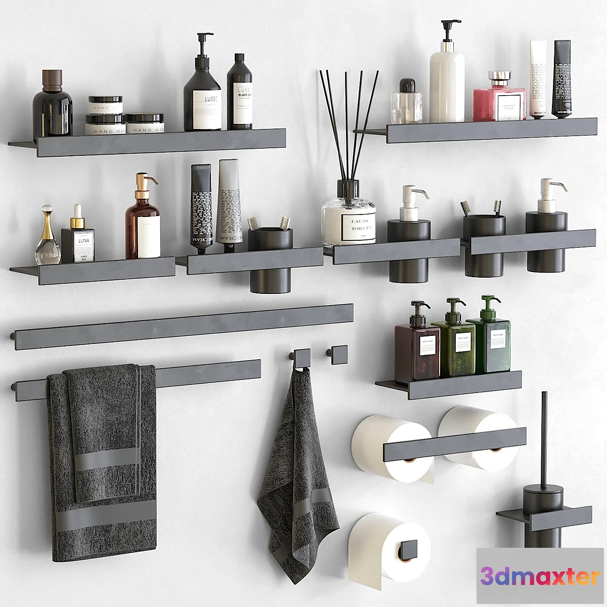 1461812 - Stone bathroom accessories by REXA Design 3D Max