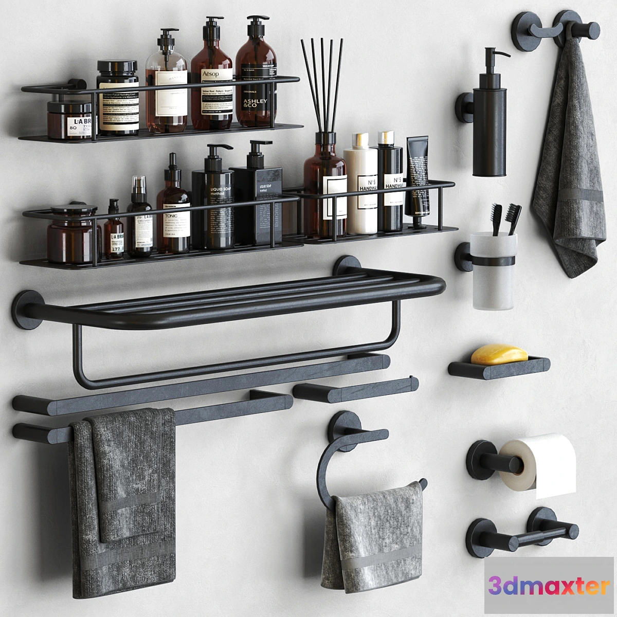 1462178 - General Hotel bathroom accessories 3 3D Max