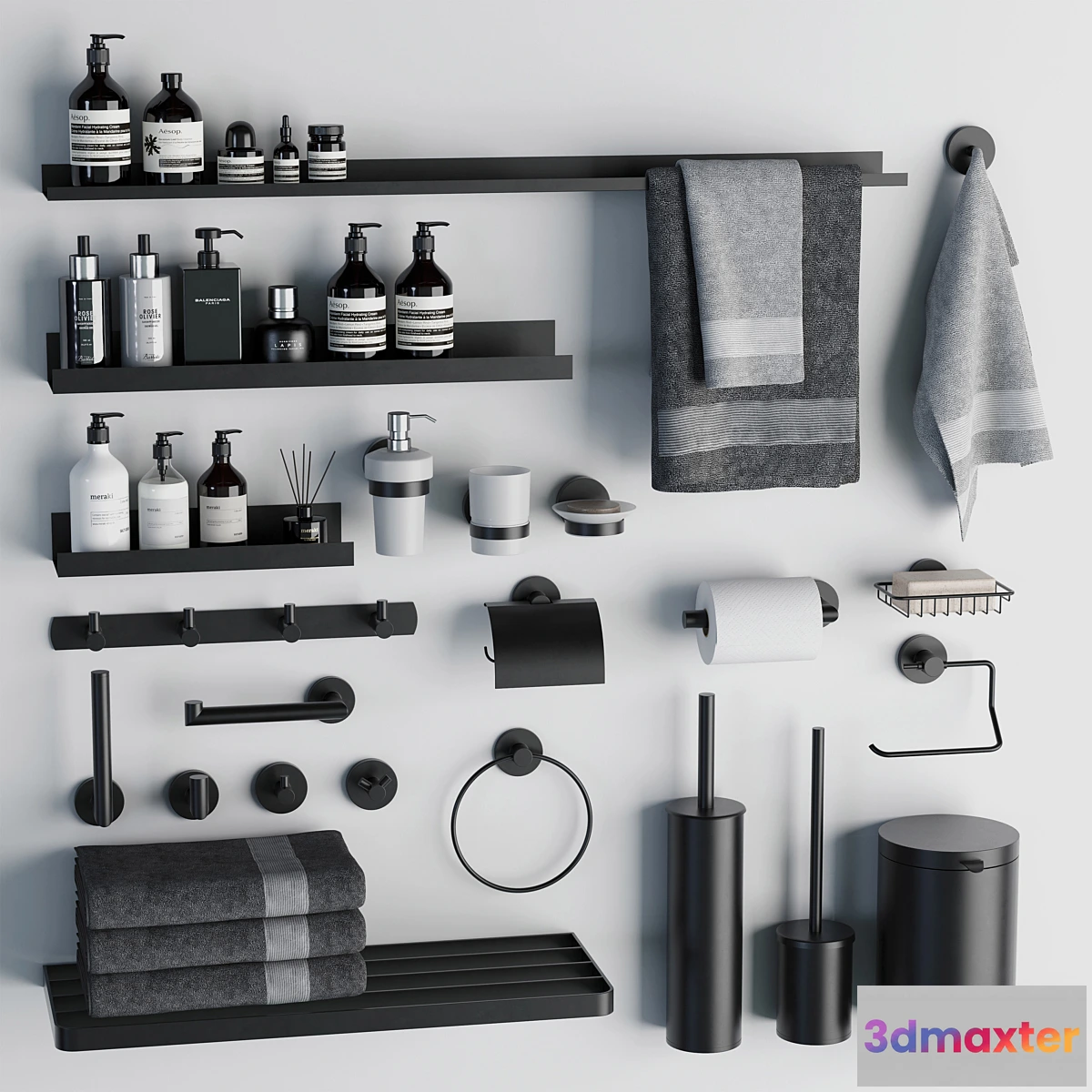 1463338 - Bathroom accessories 13 3D Max