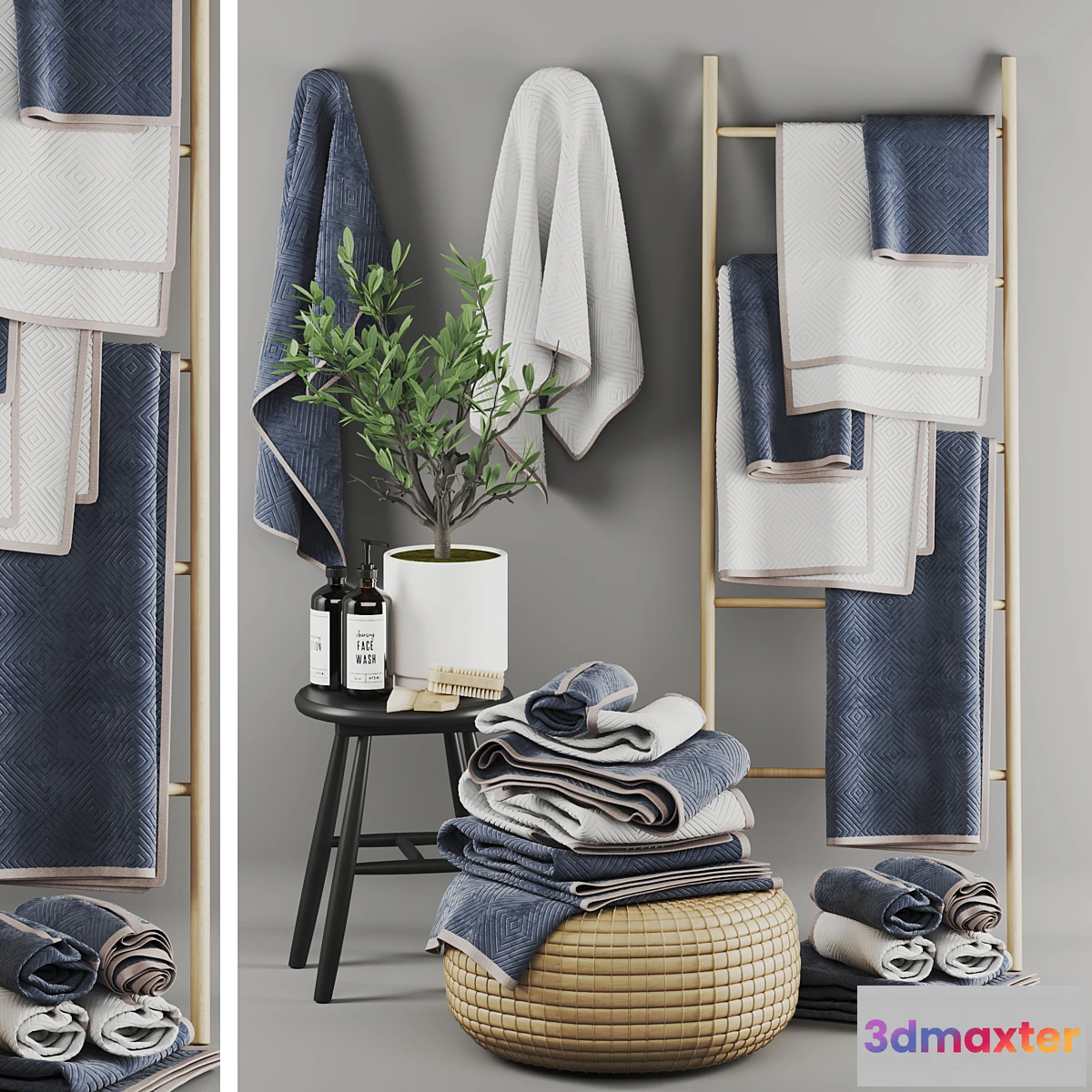 1463578 - bathroom accessories-17 3D Max