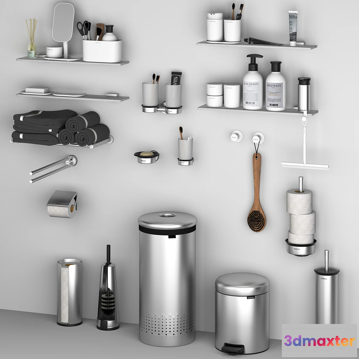 1470016 - Brabantia colombo bathroom accessories 3D Max