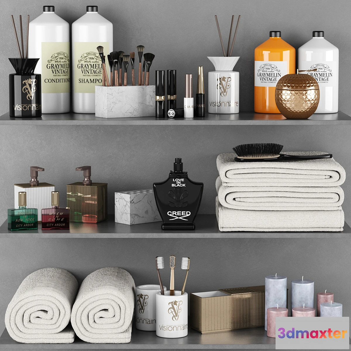 1474708 - Bathroom set V001 3D Max