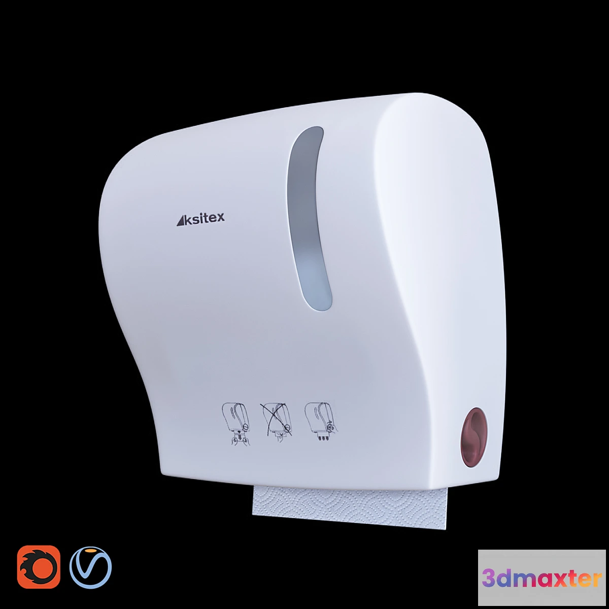 1478326 - Dispenser of roll towels Ksitex AC1-18 3D Max