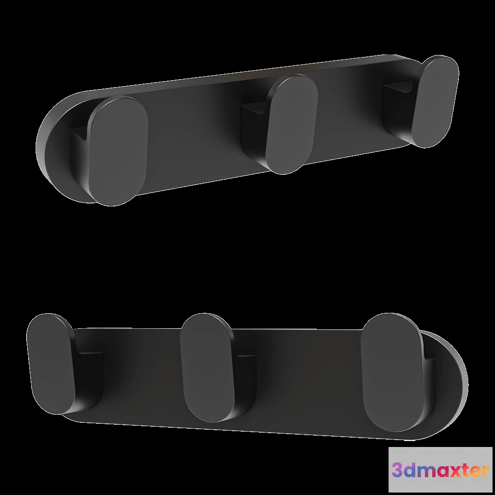 1585331 - SANTECH ALLIANZ - Row with 3 hooks Artwelle 7735 3D Max