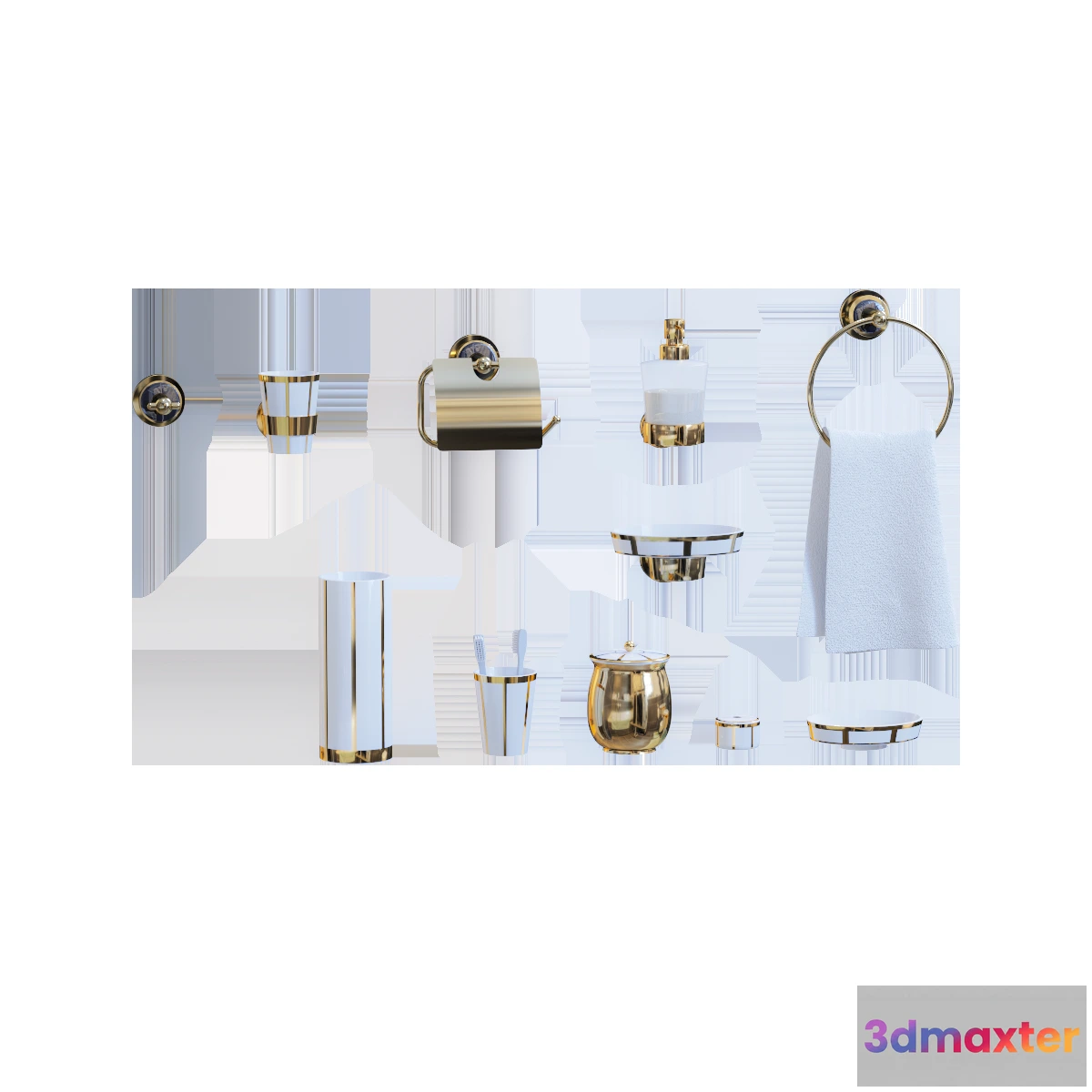 1585371 - bathroom - Bathroom accessories 04 3D Max