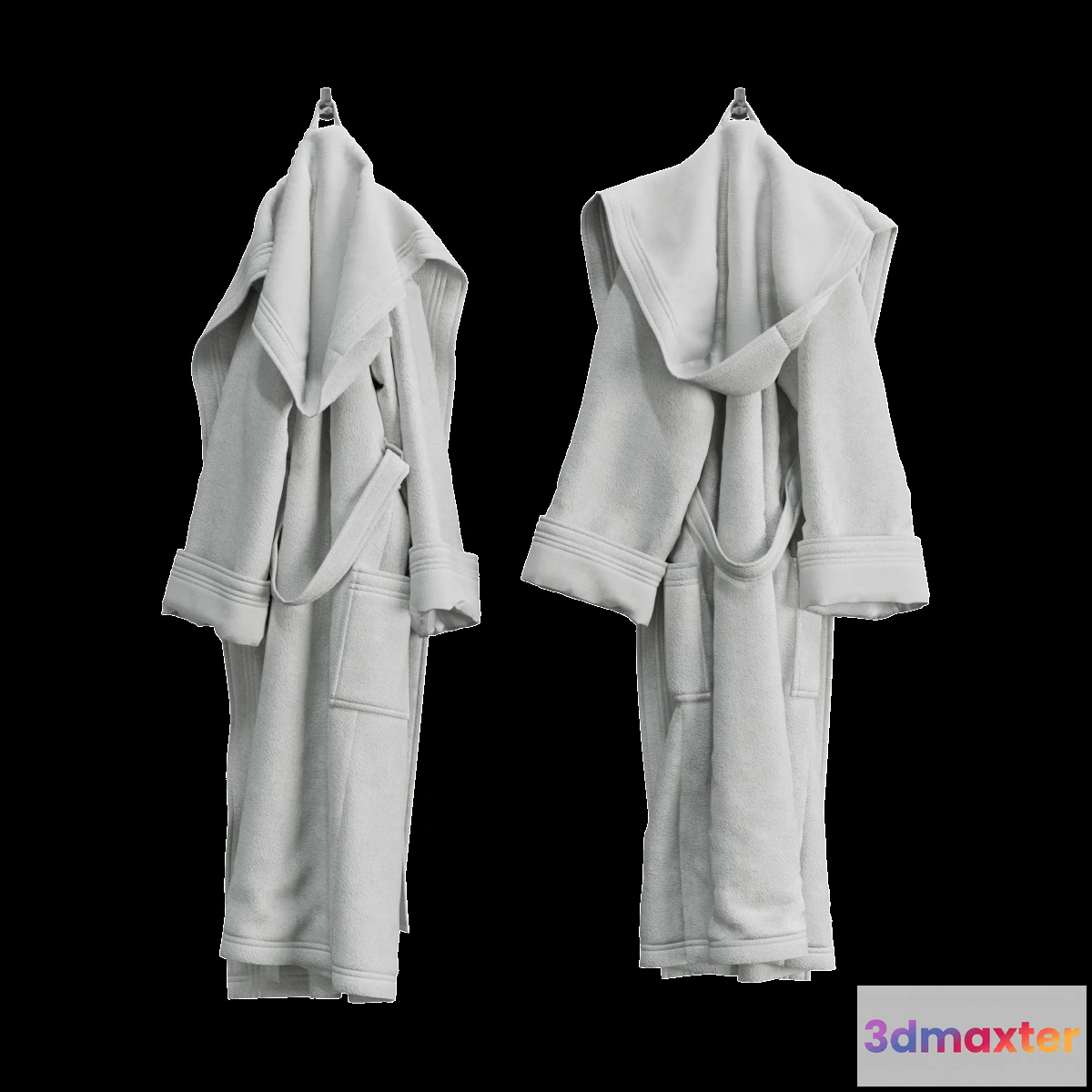 1585397 - bathroom - Terry bathrobe 3D Max