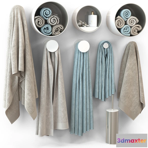 1585437 - bathroom - Towels for bathroom 123 3D Max