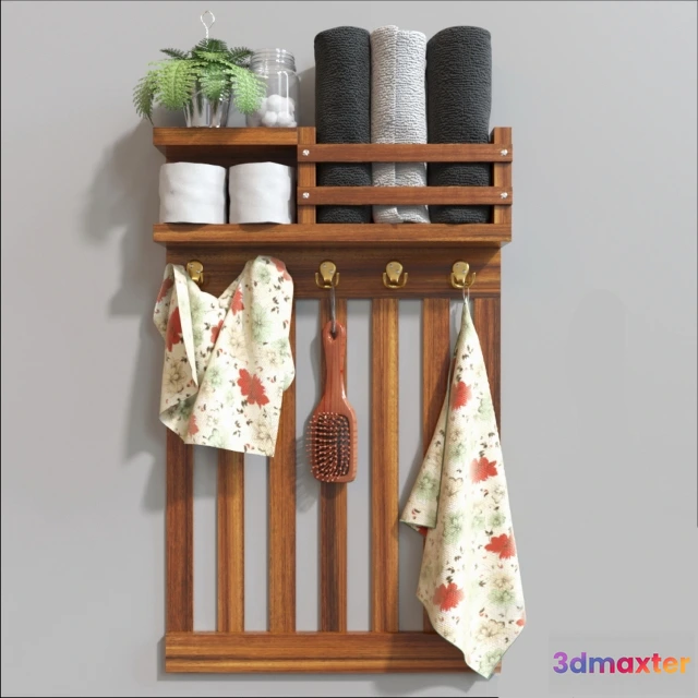 1585501 - bathroom - Bathroom shelf 789 3D Max