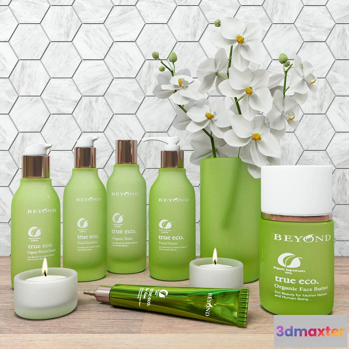 1585513 - bathroom - Set Beyond natural cosmetics 3D Max