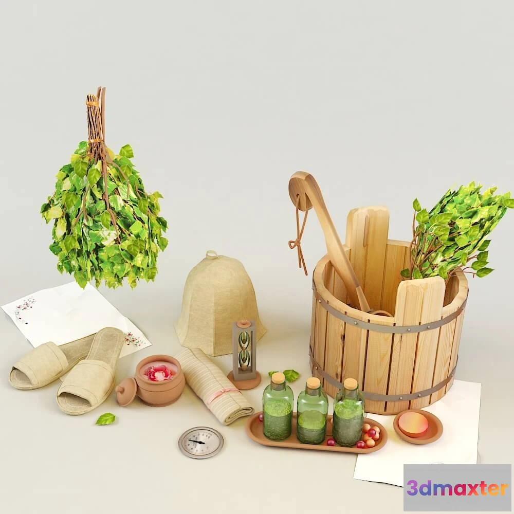 1585523 - bathroom - Set for sauna 3D Max