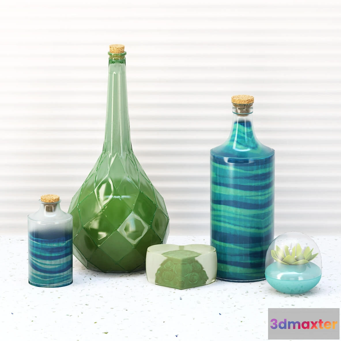 1585567 - bathroom - Decorative set for bathroom 3 3D Max