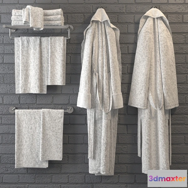 1585609 - bathroom - Bathrobe m02-1 3D Max