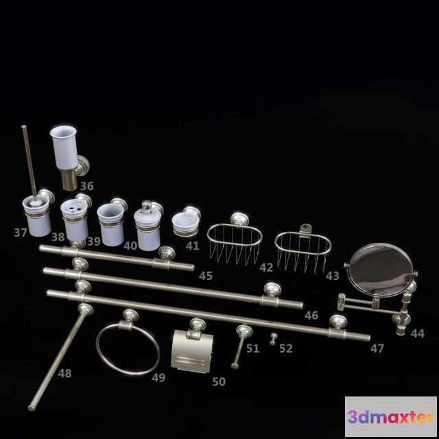 1585649 - bathroom - Bathroom accessories 3D Max